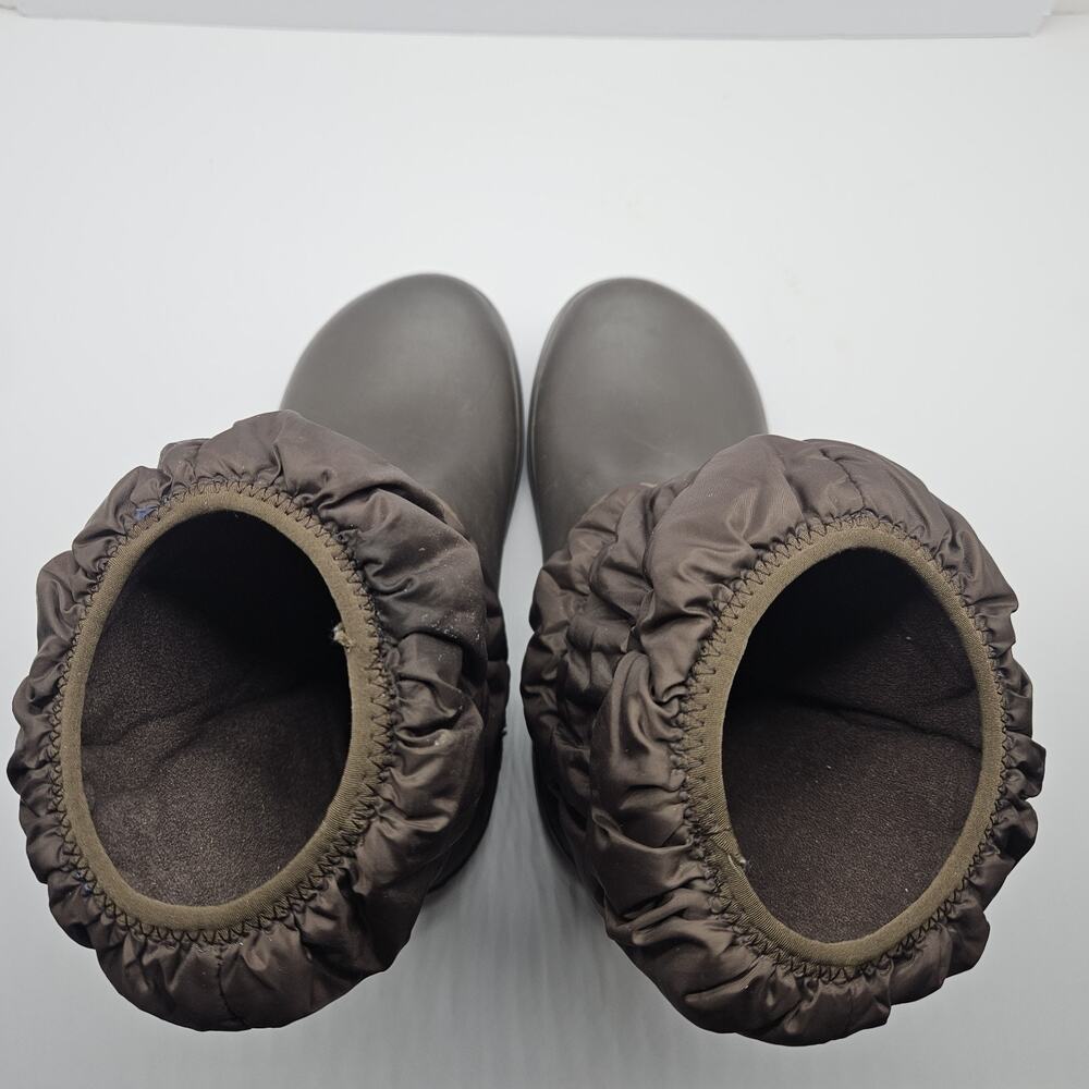 Crocs Women’s 7 Winter Puff Boot 14614 Brown Pull On - Picture 5 of 7